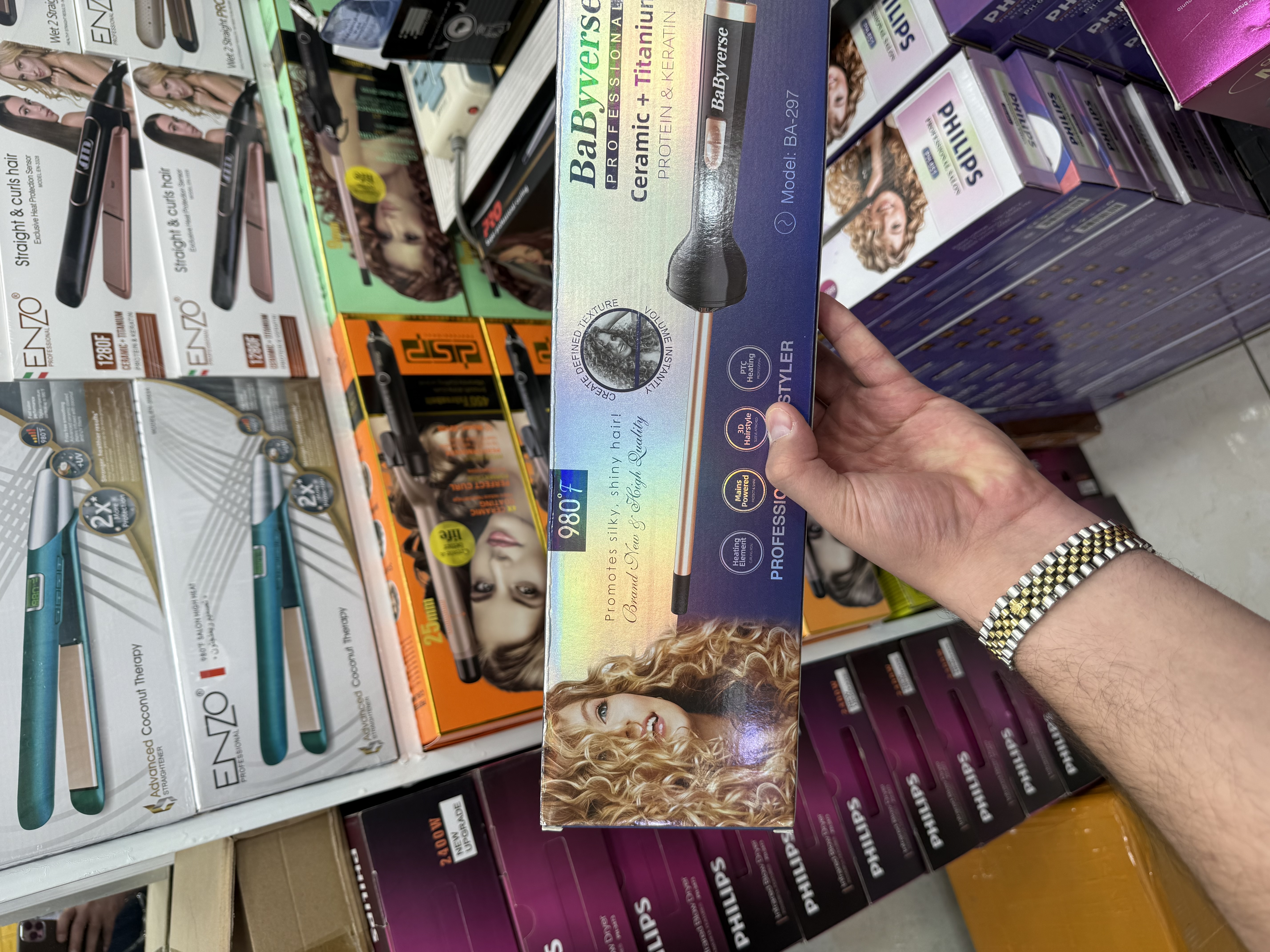 فر کننده مو خودکاری بابلیس مدل BA-297 ریز مدادی