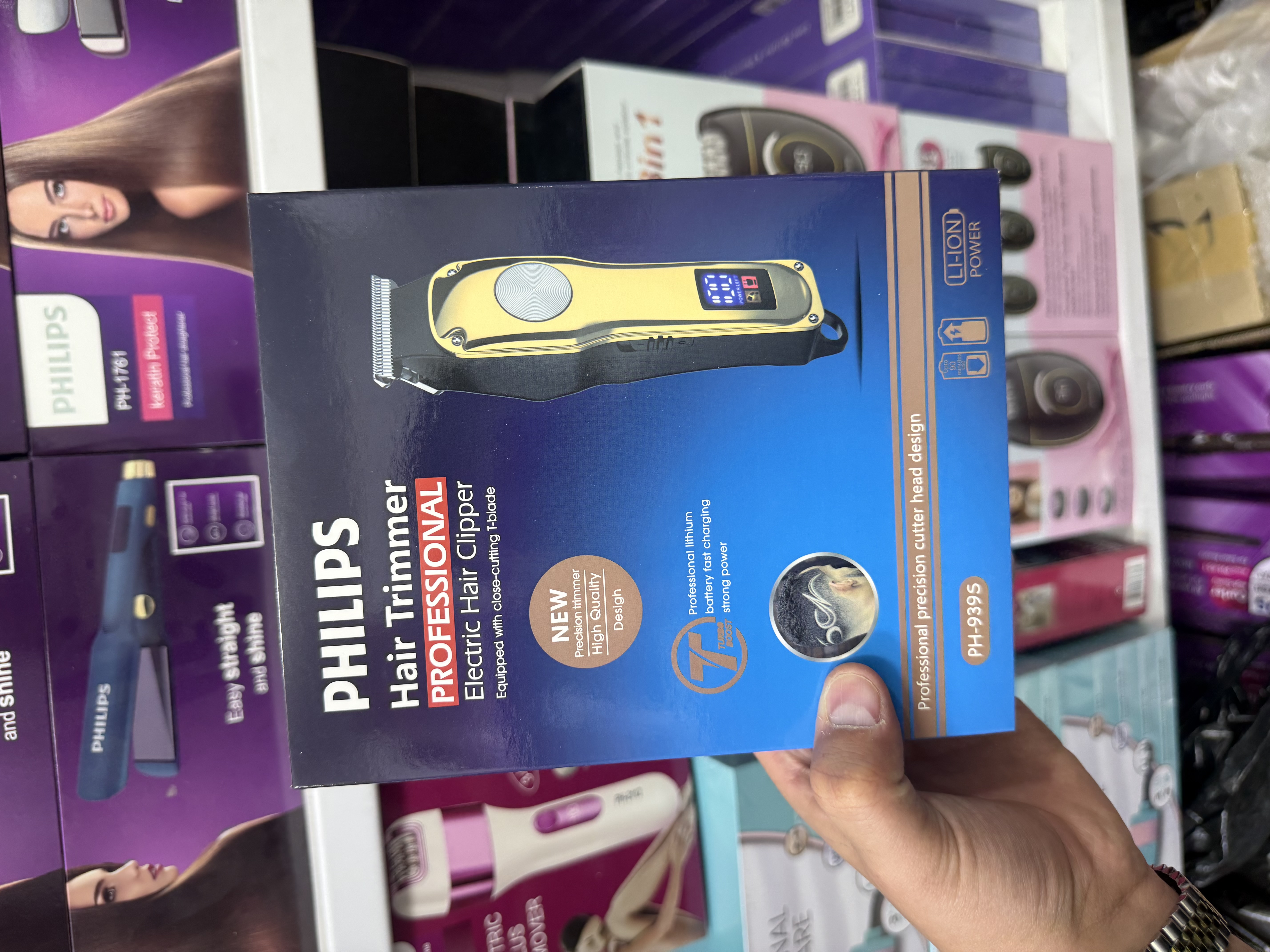 ماشین اصلاح فیلیپس مدل PH-939S با تیغه استیل ضد زنگ و صفر زن